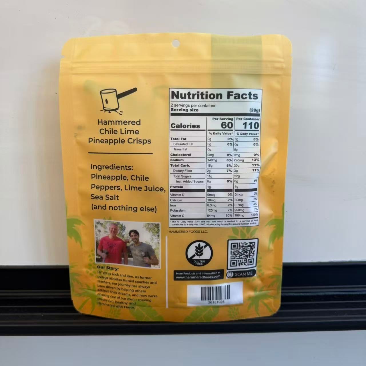 HAMMERED PINEAPPLE CRISPS - Chile Lime